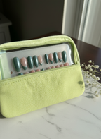 Customizable Handmade Chrome and French tip design Press-on Nail set Lvl-2