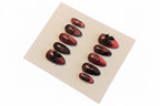 Handmade Magnetic Pink Rose design Press-on Nail set Lvl-5