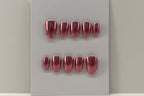Customizable Handmade Chrome and French tip design Press-on Nail set Lvl-2